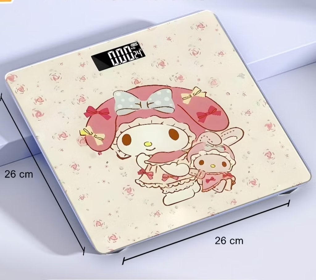 TIMBANGAN BADAN MOTIF KUROMI/MELODY di qeong.com