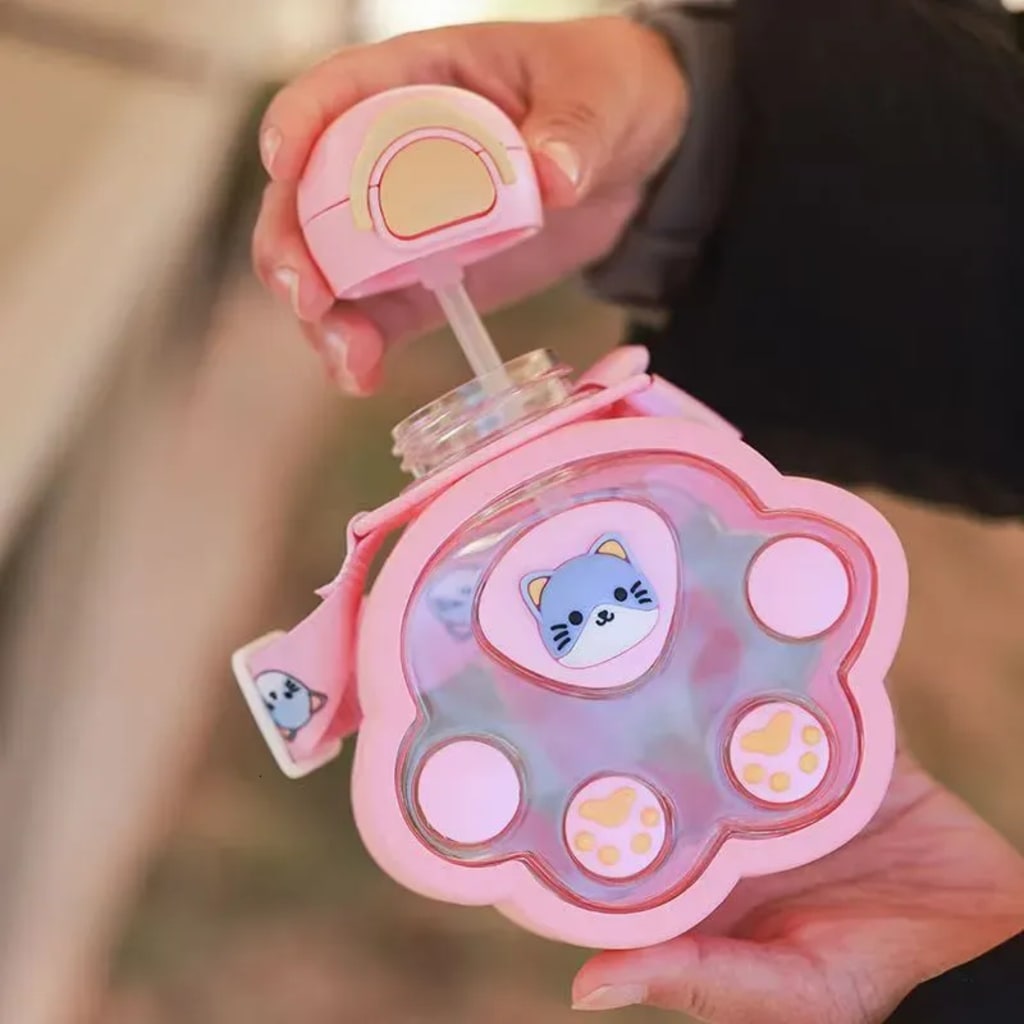 BOTOL MINUM PAWS KUCING 520ML KODE 5071 di qeong.com