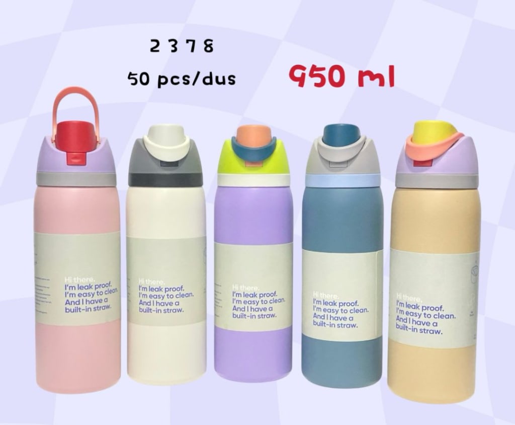 TERMOS MINUM GAGANG SIMPLE/ ANTI PANAS KODE 2375/76/77/78 di qeong.com