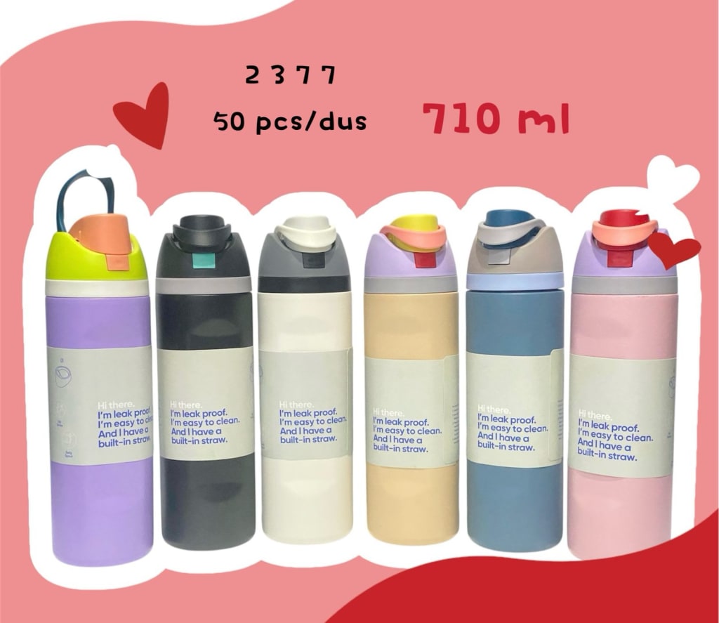 TERMOS MINUM GAGANG SIMPLE/ ANTI PANAS KODE 2375/76/77/78 di qeong.com