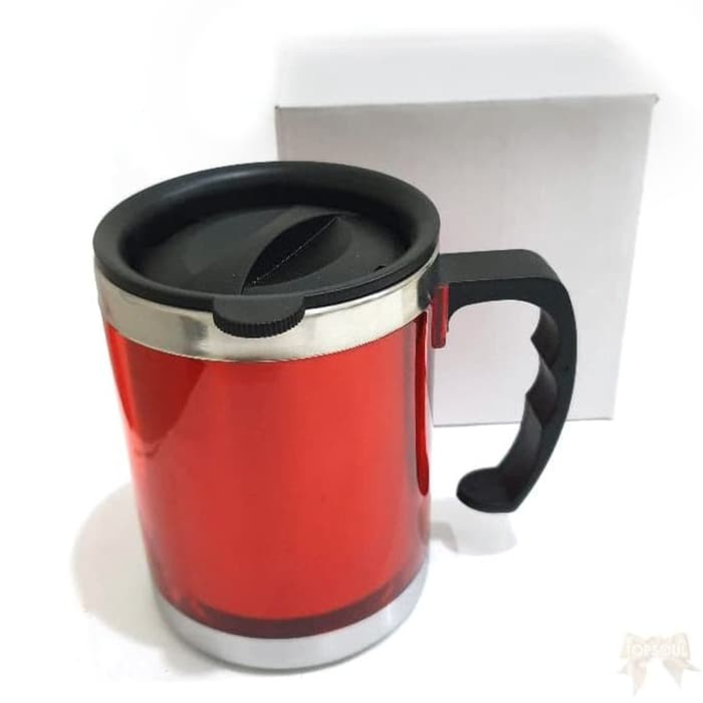 CANGKIR / MUG STAINLESS KANTOR ANTI PANAS KODE M613 di qeong.com