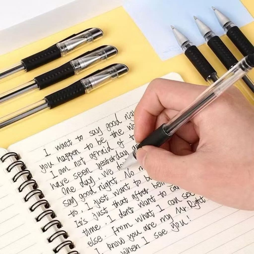 PENA GEL / PULPEN HITAM di qeong.com