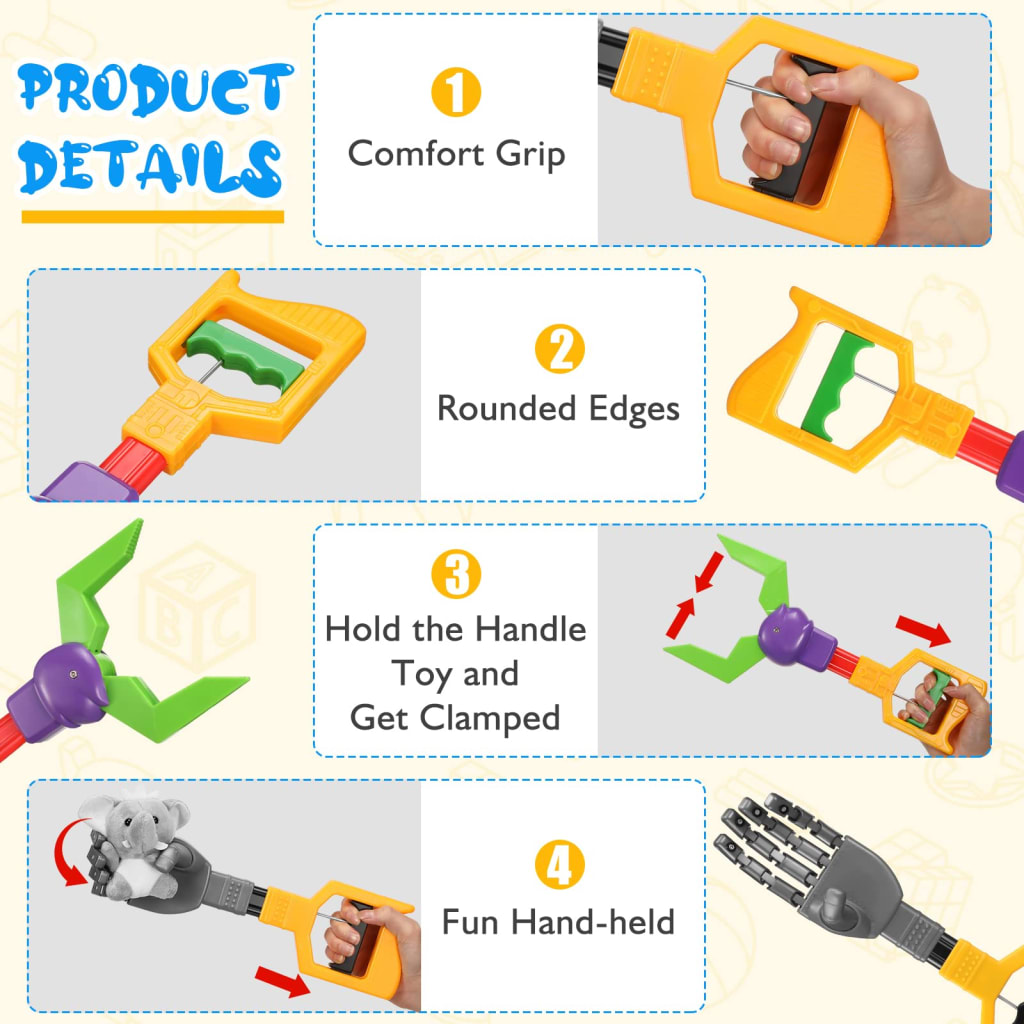 MAINAN ANAK TONGKAT TANGAN ROBOT JEPIT / 2592 di qeong.com