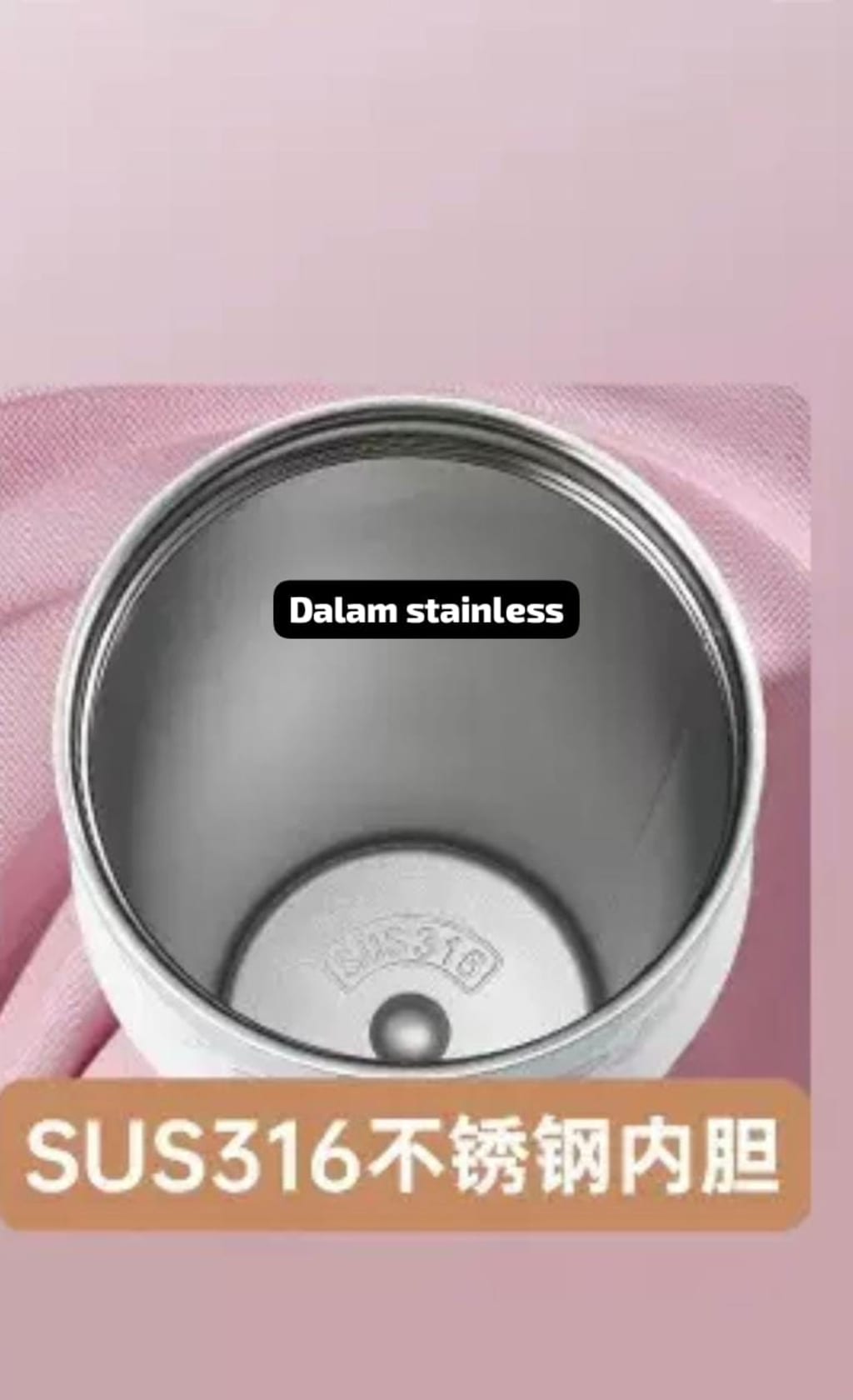 TUMBLER GLAMOUR STAINLESS di qeong.com