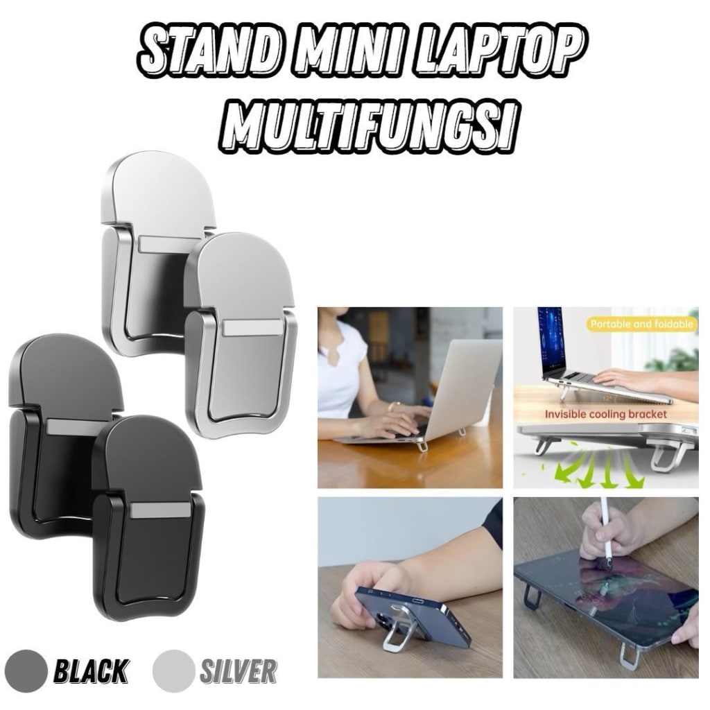 HOLDER STAND LAPTOP S127 BAHAN BESI di qeong.com