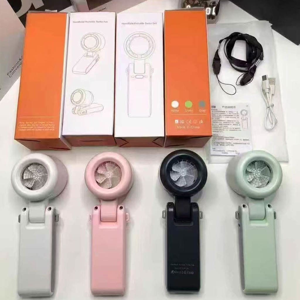 Kipas Stand Portable - Turbo HandHeld di qeong.com