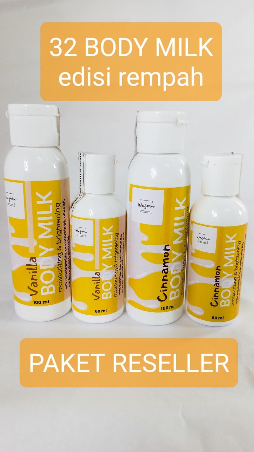 BODY MILK - 32 PCS - PAKET RESELLER di qeong.com