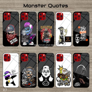 SOFTCASE MOTIF MONSTER QUOTES- MONSTER QUOTES di qeong.com
