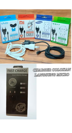 TC BRANDED COLOKAN LANGSUNG MICRO / TRAVEL CHARGER di qeong.com