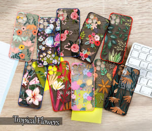 SKIN CASE COLOUR CAMERA PROTECT TROPICAL FLOWERS di qeong.com