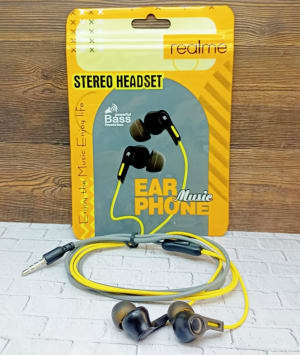 HANDSFREE REALME R99+ EARPHONE MUSIC di qeong.com