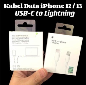 KABEL DATA ORIGINAL iPHONE 12 / IPHONE 13 (USB-C TO LIGHTNING) di qeong.com