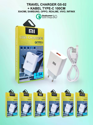 TRAVEL CHARGER BRANDED G5-02 + PACKING di qeong.com