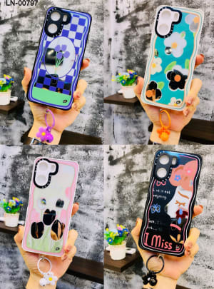 SOFTCASE PREMIUM MIRROR NEW DESAIN WAVE CUTE FLOWER PC di qeong.com