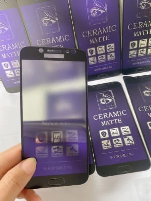 TEMPERED GLASS CERAMIC MATTE BLUE di qeong.com