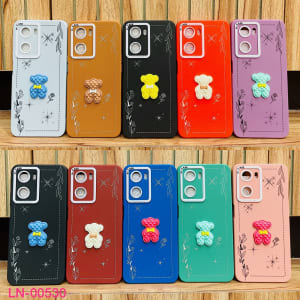 SOFTCASE NEW PREMIUM MACARON LINES WITH 3D BEAR PC di qeong.com