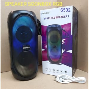 SPEAKER  BLUETOOTH SOONBOX S-532 RGB LED di qeong.com