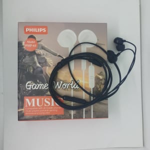 Hf Headset PHILIPS PHP-61 Earphones HI-RES Audio Stereo ExtraBass+ di qeong.com