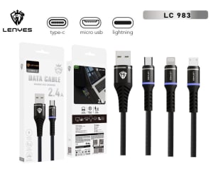 KABEL DATA LENYES LC- 983 2.4A FAST CHARGING di qeong.com