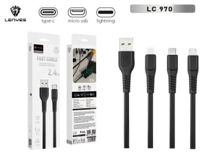 KABEL DATA LENYES LC- 970 2.4A FAST CHARGING di qeong.com