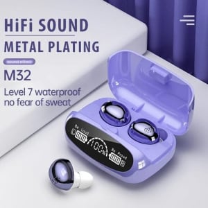 HEADSET BLUETOOTH EARBUDS M32 di qeong.com