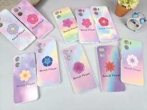 SOFTCASE UV OIL RAINBOW FLOWER di qeong.com