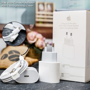 CHARGER IPHONE 13 25W FAST CHARGING ORI 100% di qeong.com