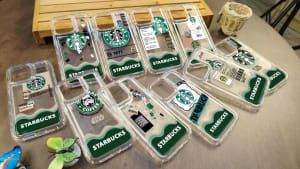 SOFTCASE LUXURY CLEAR SHOCK STARBUCKS SPECIAL di qeong.com