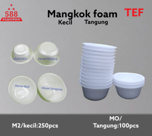 Mangkok stryfoam merek *TEF* di qeong.com