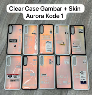 CASE CLEAR  SKIN AURORA GLOSY di qeong.com