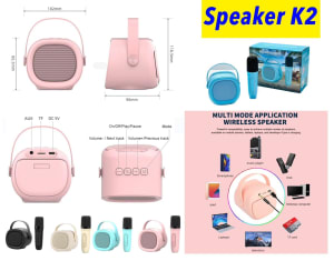 SPEAKER KARAOKE K2+ MIC di qeong.com