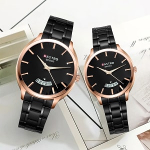 JAM TANGAN GASTRO RANTAI TANGGAL COUPLE 8326 1 di qeong.com