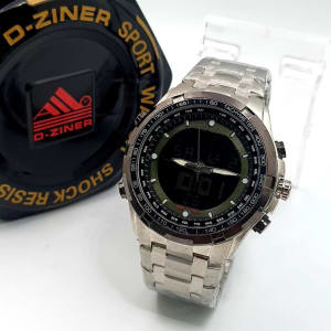 JAM TANGAN PRIA DZINER 8032 RANTAI di qeong.com