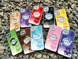 SOFTCASE PREMIUM CHROME CLEARVIEW LOGO LENS MM LOVE PC di qeong.com