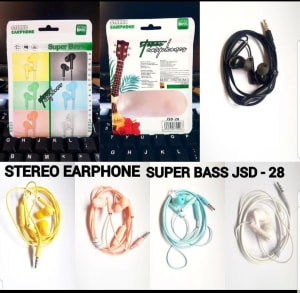 HANDSFREE STEREO EARPHONE SUPER BASS JSD-28 di qeong.com