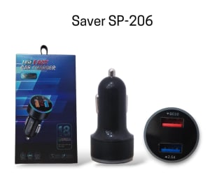 SAVER CAR SP-206 18W 2 OUTPUT USB di qeong.com