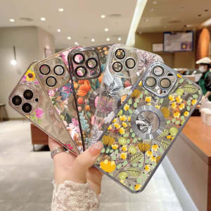 SOFTCASE PREMIUM CHROME CLEARVIEW LOGO LENS VARIETY FLOWER di qeong.com