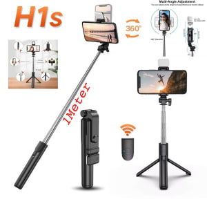 TRIPOD TONGSIS BLUETOOTH LAMPU H1S di qeong.com