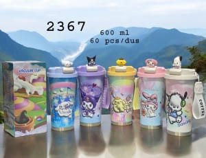 BOTOL MINUM KARAKTER KUROMI 600ML KODE 2367 di qeong.com