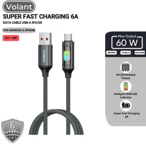 KABEL DATA VOLANT 60W RGB TRANSPARAN VLT - CB8 di qeong.com