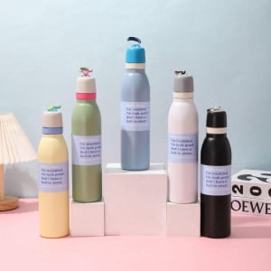 TUMBLER AIR MINUM STAINLESS KODE HN2205 500ML di qeong.com