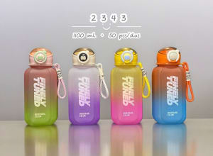 BOTOL MINUM GRADASI RAINBOW KODE 2343 di qeong.com