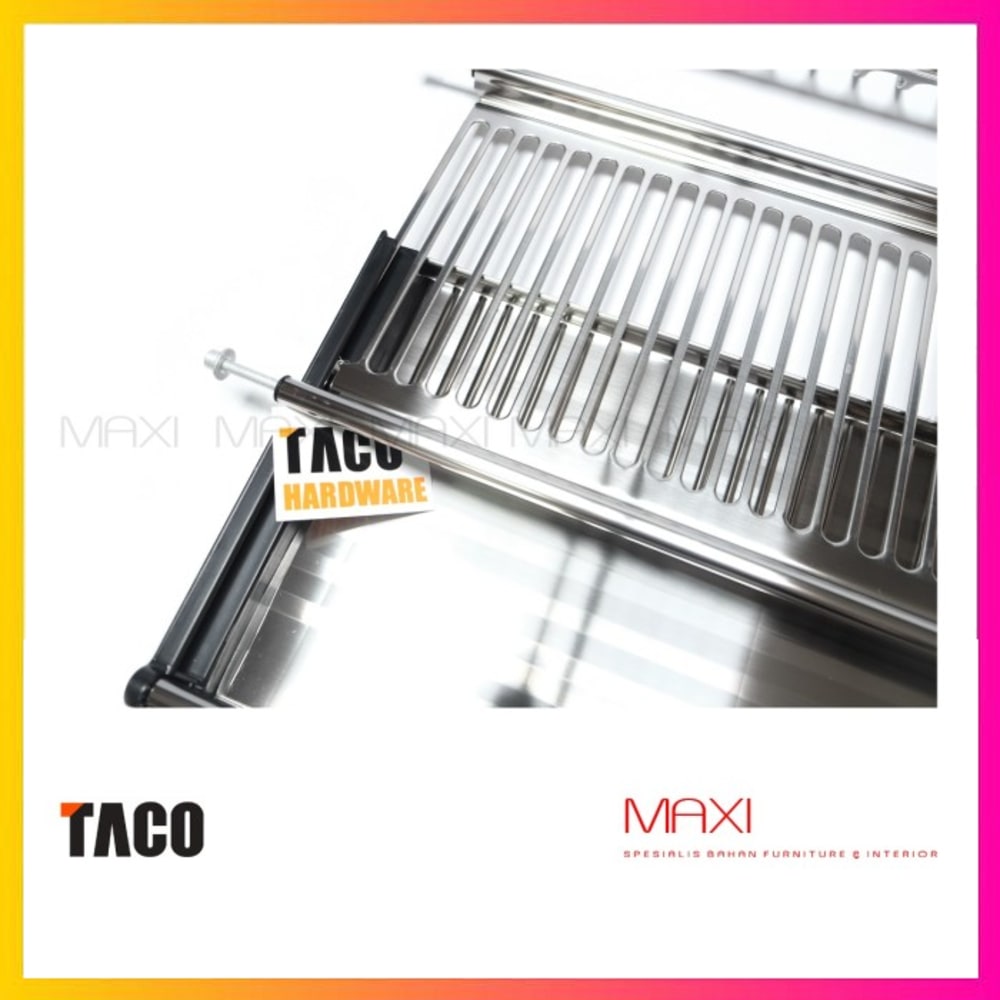 Promo Rak Piring Dan Gelas Stainless Steel 80 Cm Taco Murah d   i Seller