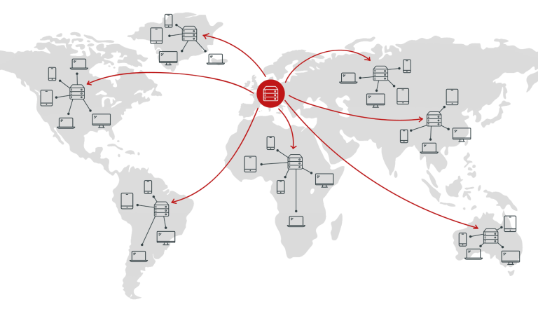 Global edge-node network