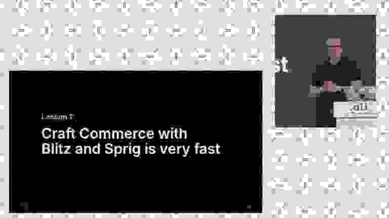 Craft Commerce with Blitz and Sprig is very fast
