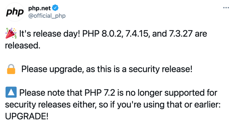 Php security release