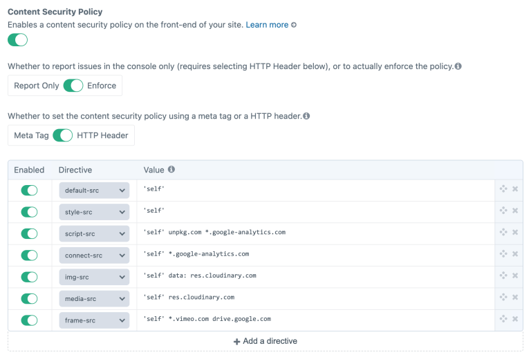 Content Security Policy