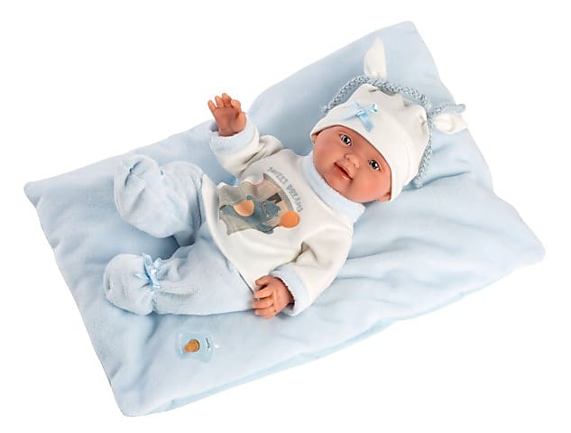 Llorens Dolls 26 cm - Sweet Dreams Baby with Cushion - Blue (view 3)
