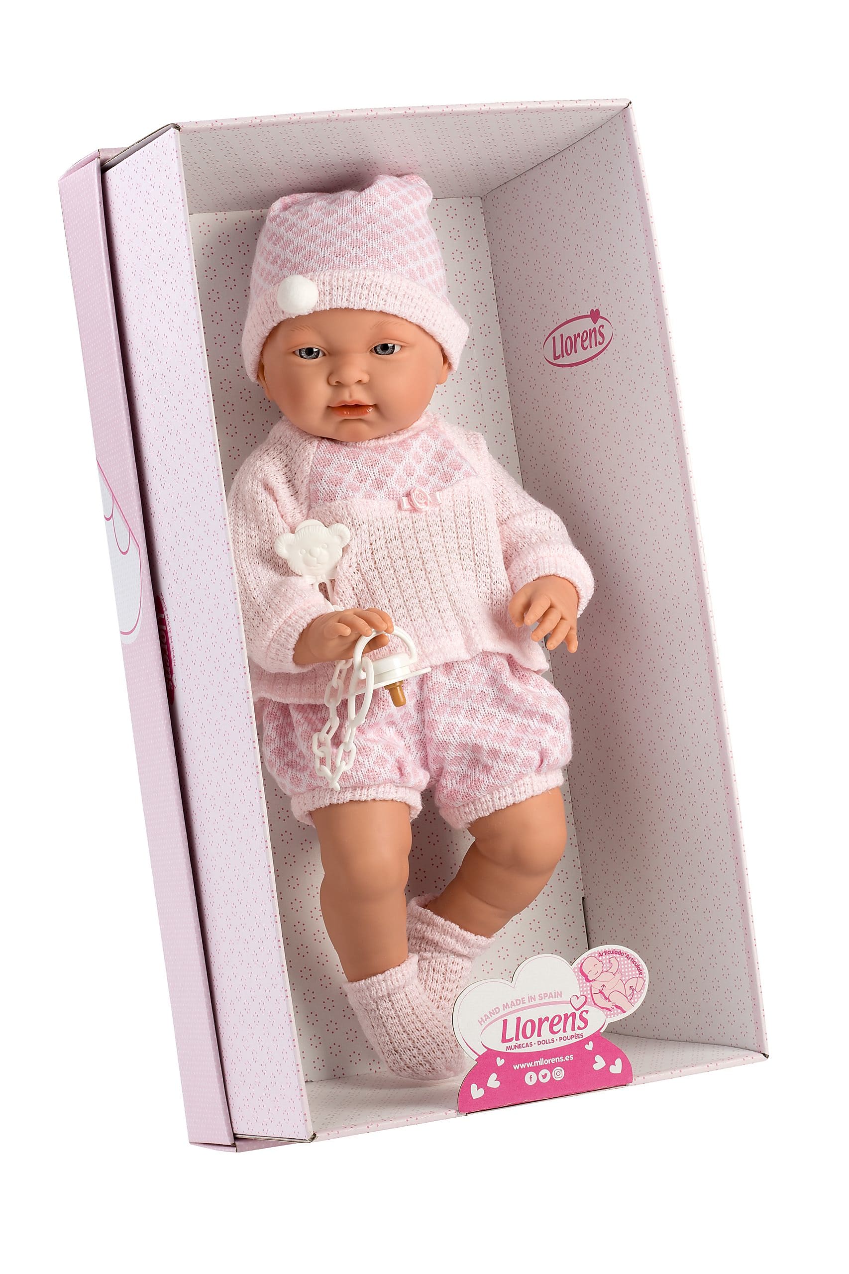 Llorens Dolls Sofia Doll 45 cm-Pink (view 3)