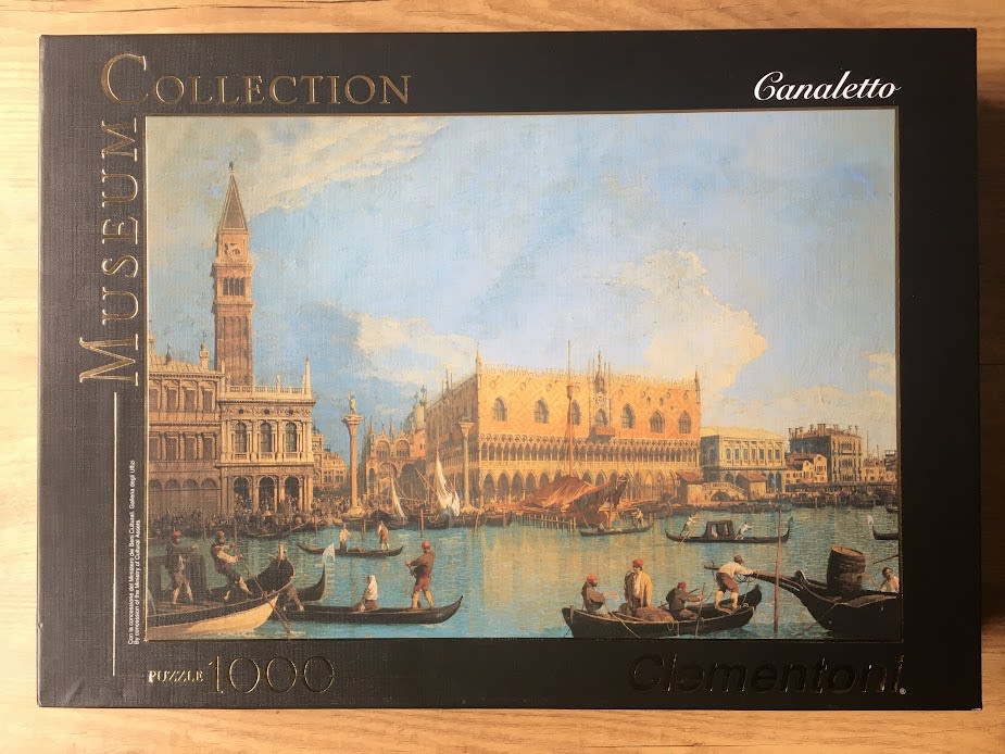 Painting of the Doge's Palace and St. Mark's Campanile in Venice by Canaletto